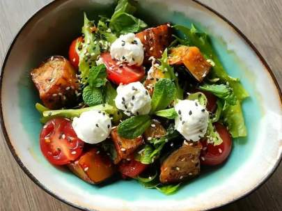 Warm Eggplant Salad